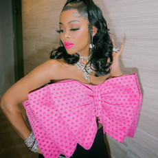 Sexy Big Bow-Knot Crop Top MUE-3391