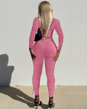 Solid Long Sleeve Stacked Pants 2 Piece Sets ME-8185