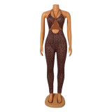 Sexy Print Backless Tight Jumpsuits GOSD-OS6365