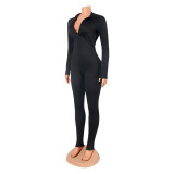 Casual Sports Skinny Long Sleeve Jumpsuit GOSD-OS6339