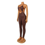 Sexy Print Backless Tight Jumpsuits GOSD-OS6365