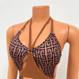 Sexy Print Backless Tight Jumpsuits GOSD-OS6365