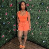Vest Shorts Casual Two Piece Set GWDS-210411
