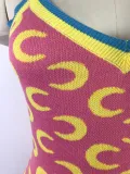 Fashion Sexy Print Knit Sling Dress GWDS-220426