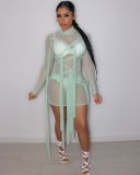 Sexy Mesh See Through Mini Dress GWDS-210313