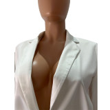 Sexy Blazer Coat And Hole Pants 2 Piece Sets LUO-3668