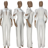 Sexy Mesh Patchwork Jumpsuit LDS-3311