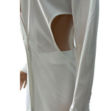 Sexy Blazer Coat And Hole Pants 2 Piece Sets LUO-3668