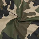 Camo Print Long Sleeve Romper SH-390398