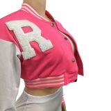 Casual Jacket+Tank Top+Shorts 3 Piece Sets BY-6001