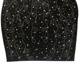 Sexy Beading Hot Drilling Night Club Dress BY-5955
