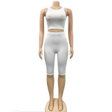 Casual Jacket+Tank Top+Shorts 3 Piece Sets BY-6001