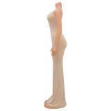 Sexy Hot Drilling Sleeveless Long Evening Dress GOSD-6792