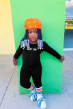 Kids Girls Print Long Sleeve Jumpsuits GYMF-YM059