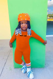 Kids Girls Print Long Sleeve Jumpsuits GYMF-YM059