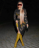 Sexy Knit Hollow Out Hooded Midi Dress TR-1219
