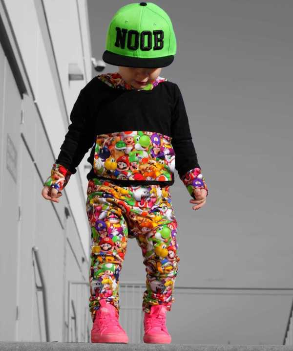 Kids Cartoon Long Sleeve Hooded Two Piece Pants Set GYMF-YM049