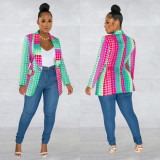 Casual Printed Full Sleeve Blazer Coat BY-6025