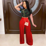 Casual Solid Wide Leg Pants FSXF-F362