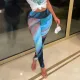Casual Printed High Waist Tight Yoga Leggings BN-9338