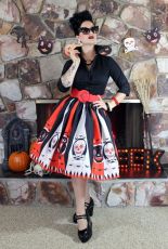 Fashion Halloween Print Skirt (Without Belt ) NK-8062