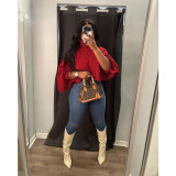 Knitted Long Sleeve Sweater Crop Top GDYF-6915