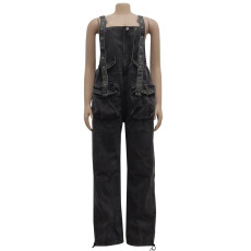 Fashion Casual Denim Overalls HSF-2608