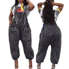 Fashion Casual Denim Overalls HSF-2608
