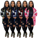 Casual Knitted Camouflage Full Sleeve Cardigan TR-1187