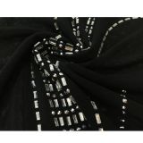 Mesh See Through Hot Drilling Long Sleeve Long Skirts Two Piece Set BY-6028