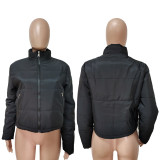 Plus Size Winter Zipper Cotton-padded Puffer Coats LSD-90300