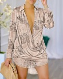 Plus Size Sexy Print Long Sleeve Shirts GSRX-7109