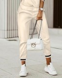 Plus Size Fashion Print Patchwork Long Sleeve Pant Suits GSRX-7102