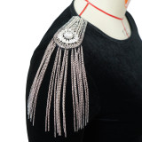 Plus Size Metal Tassel Irregular Dress NNWF-7711