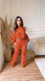 Solid Broken Hole Fashion Hollow Out Sports Suit MEM-88463
