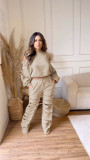 Solid Broken Hole Fashion Hollow Out Sports Suit MEM-88463