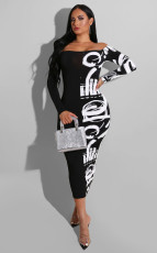 Plus Size Patchwork Print Maxi Dress AIL-073