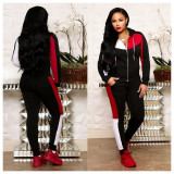 Fashion Color Block Sports Two Piece Set ORY-5075-2