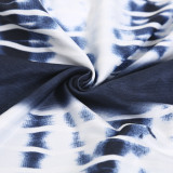 Sexy Print Backless Maxi Dress JZHF-8036