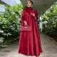 High Collar Loose Big Swing Maxi Dress MUE-3446