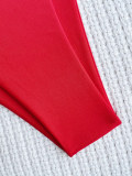 Sexy Bikinis Single Shoulder Cross Bandage Swimsuit CASF-6499