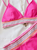Sexy Patchwork Swimsuit Two Piece Set CSYZC758Q