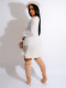 Sexy Knits Solid Hollow Out Mini Dress ZSD-0240