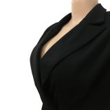 Fashion Solid Color Double-Breasted Blazer BY-6031