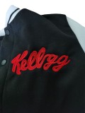 Fashion Embroidery Plush Baseball Jacket MEM-88401