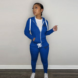 Plush Sweatshirt Sports Casual Two Piece Set FSL-F202