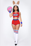 Halloween Printed Vest Shorts Set (No Accessories) SHD-9392