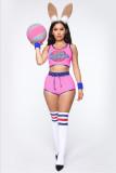 Halloween Printed Vest Shorts Set (No Accessories) SHD-9392