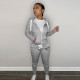 Plush Sweatshirt Sports Casual Two Piece Set FSL-F202