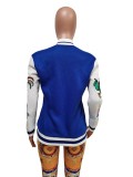 Fashion Embroidery Plush Baseball Jacket MEM-88401